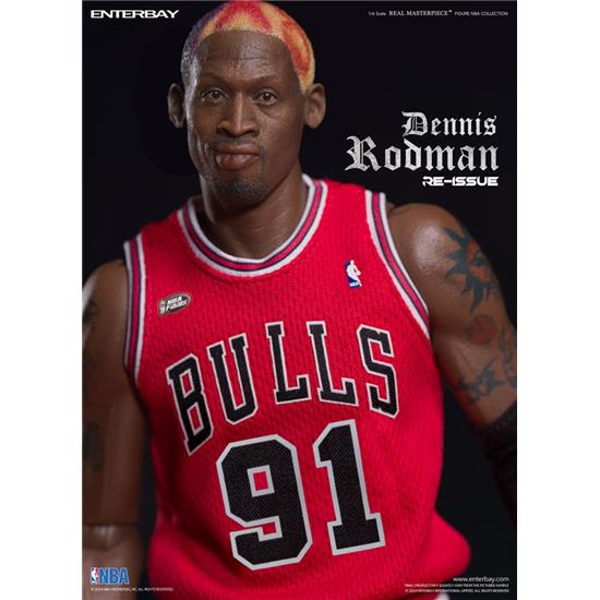 NBA: Dennis Rodman Limited Retro Editon Real Masterpiece Action Figure 1/6 33 cm