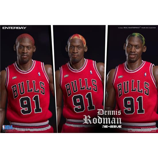 NBA: Dennis Rodman Limited Retro Editon Real Masterpiece Action Figure 1/6 33 cm