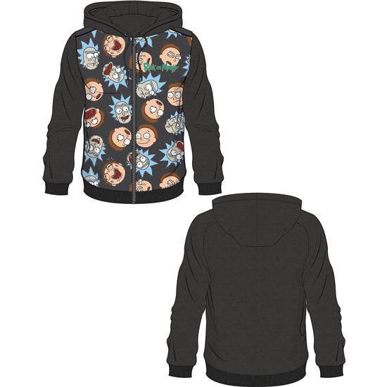 Rick and Morty: Rick and Morty Hooded Sweater Rick & Morty Faces