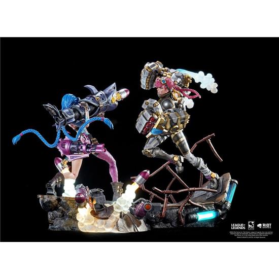 League Of Legends: Vi & Jinx Statues 1/6 2-Pack