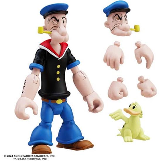 Popeye: Popeye 1st Appearance Black Shirt Action Figure