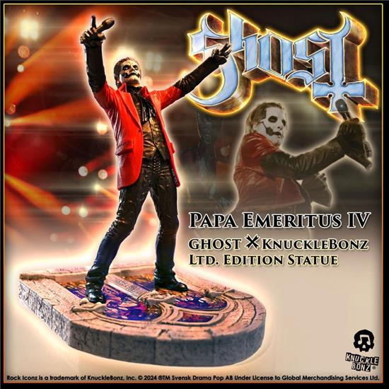 Ghost: Papa Emeritus IV Rock Iconz Statue 22 cm