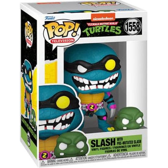 Ninja Turtles: Slash & Pre-mutated turtle Slash POP! TV Vinyl Figur (#1558)