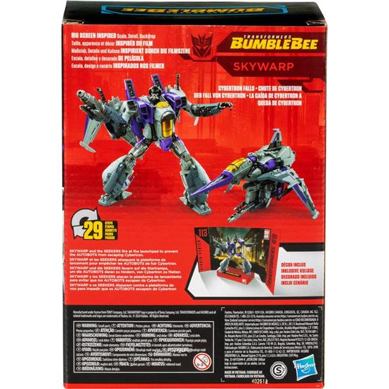 Transformers: Skywarp Studio Series Voyager Class Action Figure 17 cm