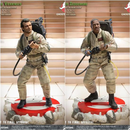 Ghostbusters: Peter Venkmann + Winston Zeddemores Resin Statue 1/8 Twin Pack Set 22 cm