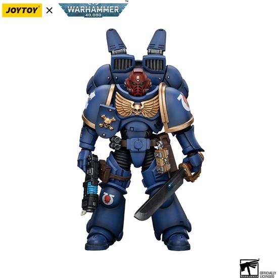 Warhammer: Ultramarines Jump Pack Intercessors Sergeant With Plasma Pistol And Power Sword Action Figure 1/18 1