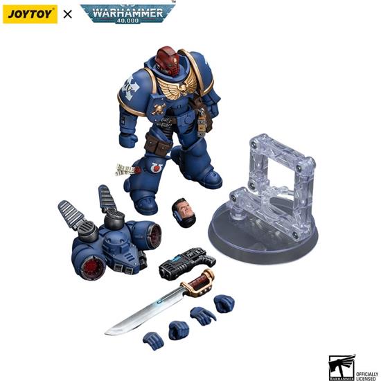 Warhammer: Ultramarines Jump Pack Intercessors Sergeant With Plasma Pistol And Power Sword Action Figure 1/18 1