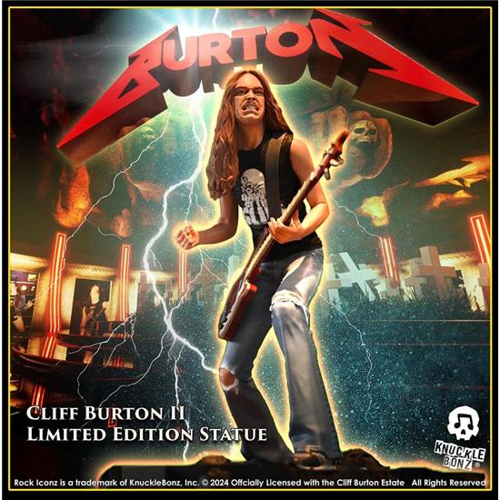 Metallica: Cliff Burton II Rock Iconz Statue 22 cm