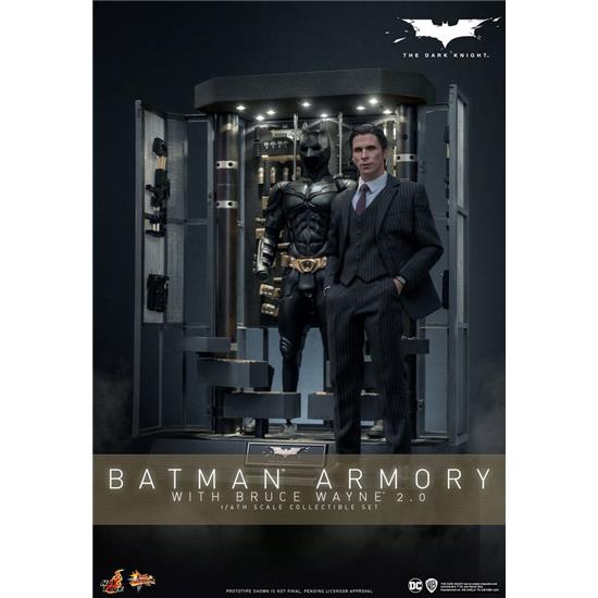 Batman: Batman Armory with Bruce Wayne (2.0) (Dark Knight) Movie Masterpiece Action Figures & Diorama 1/6