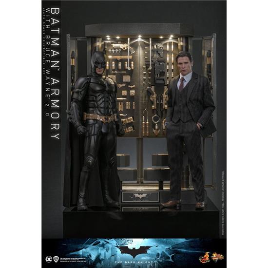 Batman: Batman Armory with Bruce Wayne (2.0) (Dark Knight) Movie Masterpiece Action Figures & Diorama 1/6