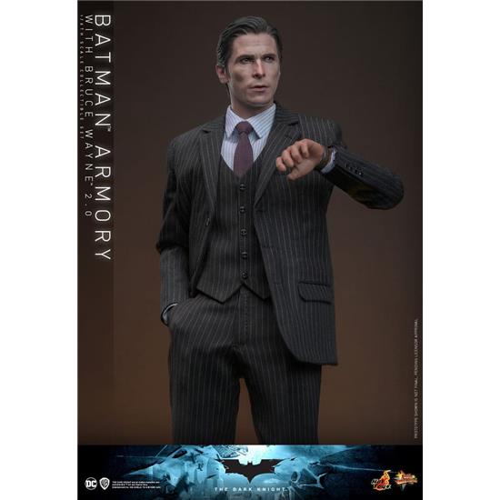 Batman: Batman Armory with Bruce Wayne (2.0) (Dark Knight) Movie Masterpiece Action Figures & Diorama 1/6