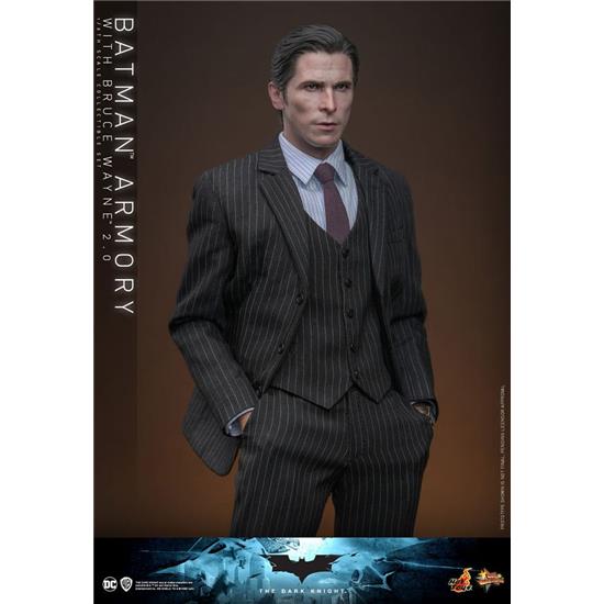 Batman: Batman Armory with Bruce Wayne (2.0) (Dark Knight) Movie Masterpiece Action Figures & Diorama 1/6