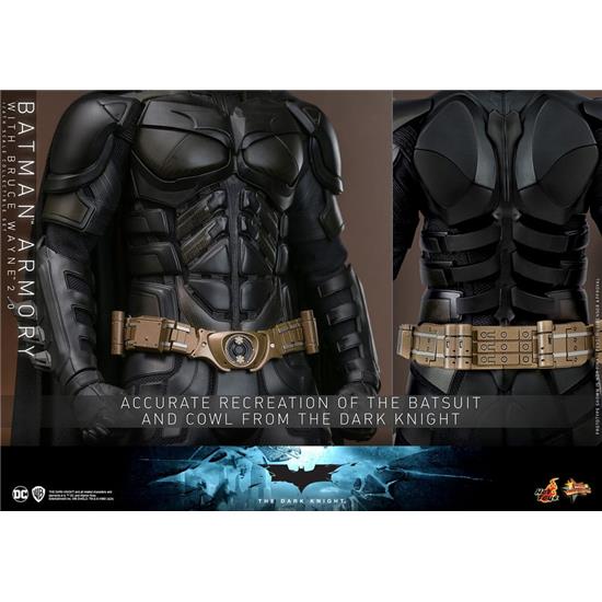 Batman: Batman Armory with Bruce Wayne (2.0) (Dark Knight) Movie Masterpiece Action Figures & Diorama 1/6