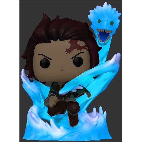 Manga & Anime: Tanijro W/ Dragon GITD Exclusive POP! Animation Vinyl Figur (#873)