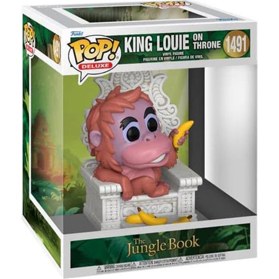 Junglebogen: Book King Louie on throne POP! Deluxe Vinyl Figur (#1491)