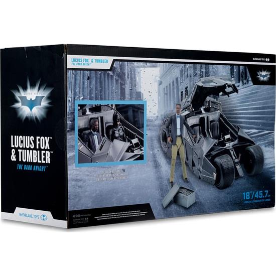 DC Comics: Tumbler with Lucuis Fox (The Dark Knight) (Gold Label) DC Multiverse Vehicle 18 cm