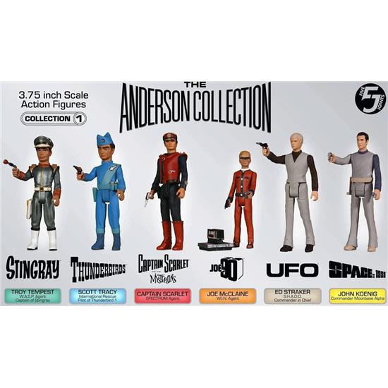 Diverse: The Anderson Collection Retro Action Figures 6-pack 10 cm