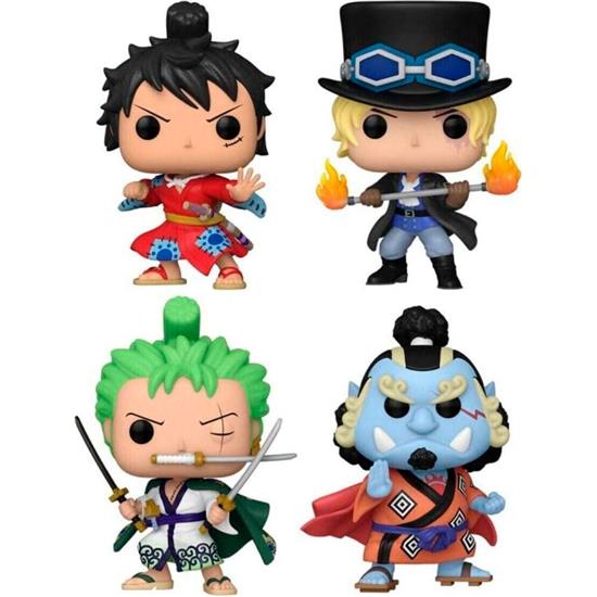 One Piece: Luffytaro, Sabo, Roronoa Zoro og Jinbe Exclusive POP! Animation Vinyl Figursæt 4 pak