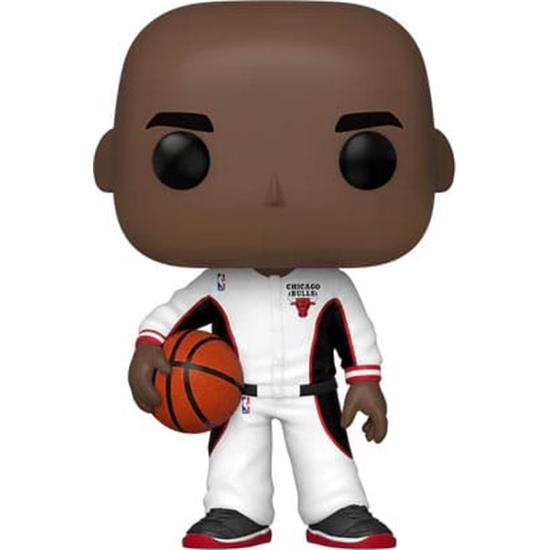 NBA: Michael Jordan (Bulls White Warmup) Exclusive POP! Sports Vinyl Figur (#84)