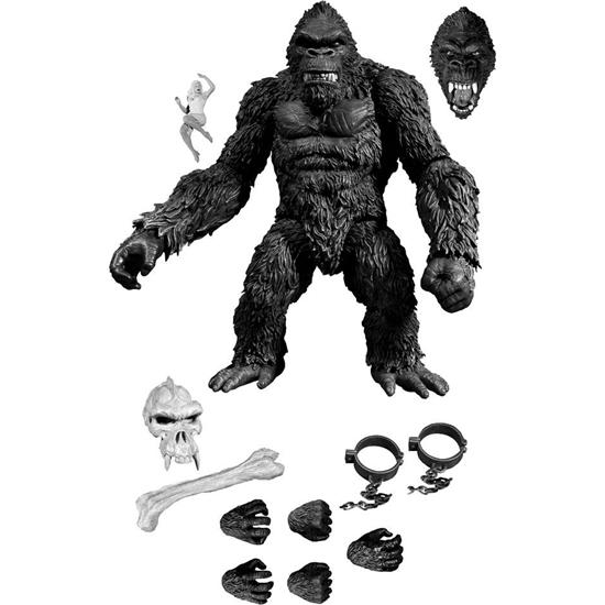King Kong: King Kong Action Figure King Kong of Skull Island Previews Exclusive Black & White Version 18 cm