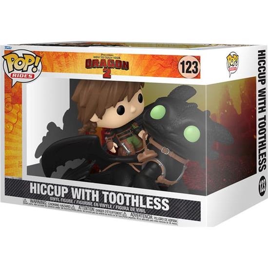 Sådan træner du din drage: Hiccup w/Toothless POP! Rides Deluxe Vinyl Figur (#123)