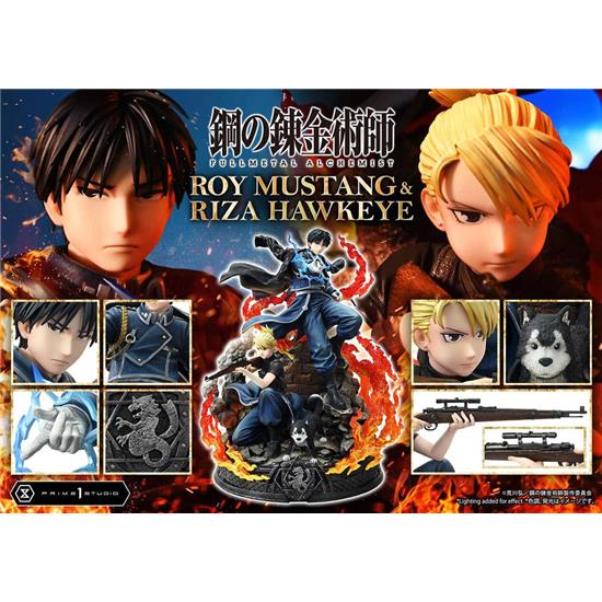 Manga & Anime: Roy Mustang & Riza Hawkeye Deluxe Bonus Version Concept Masterline Statue 1/6 50 cm