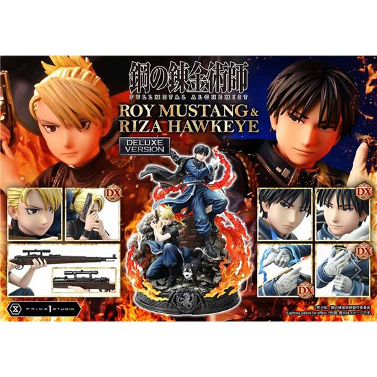 Manga & Anime: Roy Mustang & Riza Hawkeye Deluxe Bonus Version Concept Masterline Statue 1/6 50 cm