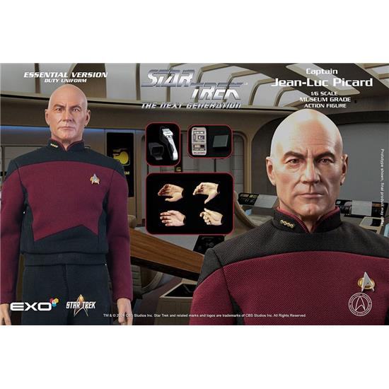 Star Trek: Captain Jean-Luc Picard (Essential Duty Uniform) (Next Generation) Action Figure 1/6 30