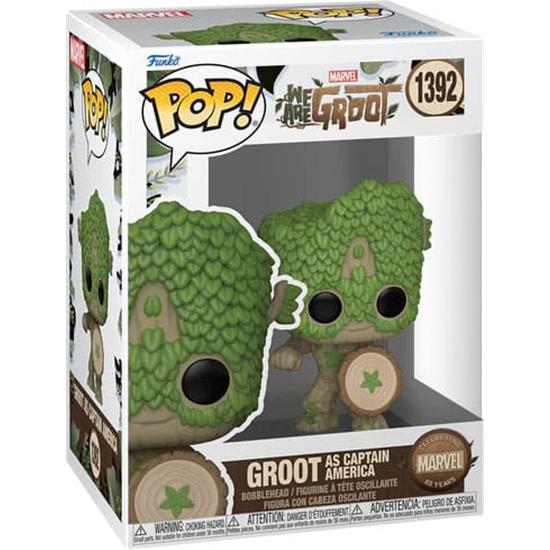 We Are Groot: Groot as Captain America POP! Movies Vinyl Figur (#1392)