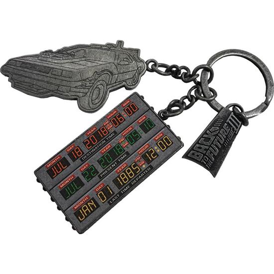 Back To The Future: Back to the Future II Metal Keychain Time Circuit 2018 SDCC Convention Exclusive 7 cm