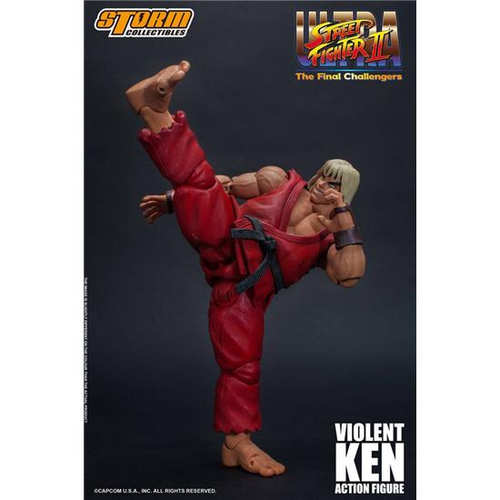 Street Fighter: Ultra Street Fighter II: The Final Challengers Action Figure 1/12 Violent Ken 15 cm