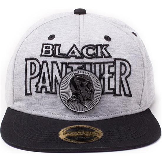 Black Panther: Black Panther Movie Snap Back Baseball Cap Metal Badge