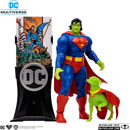 Superman: Superman & Krypto (Return of Superman) Action Figure 18 cm - Platinum Edition