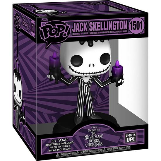 Nightmare Before Christmas: Jack Med Lys Super Sized POP! Vinyl Figur (#1501)