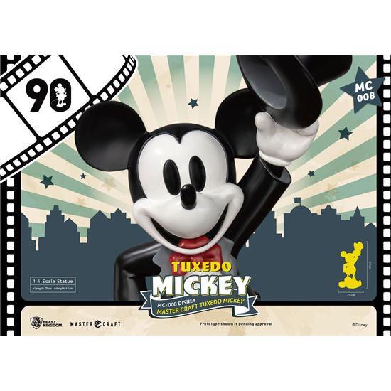Disney: Mickey Mouse Master Craft Statue 1/4 Tuxedo Mickey 90th Anniversary 47 cm