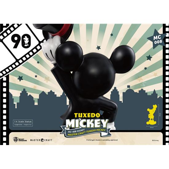 Disney: Mickey Mouse Master Craft Statue 1/4 Tuxedo Mickey 90th Anniversary 47 cm