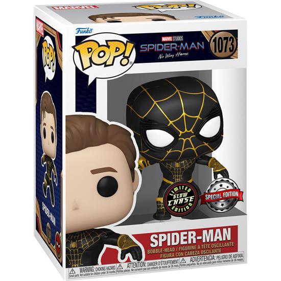 Spider-Man: Spider-Man Exclusive POP! Movies Vinyl Figur (#1073) - CHASE