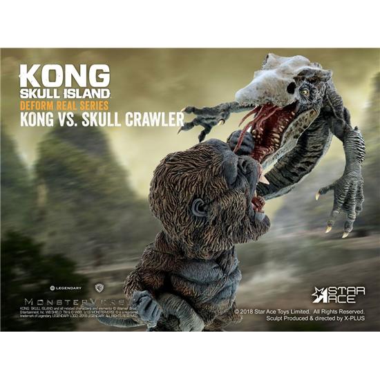 King Kong: Kong Skull Island Deform Real Series Soft Vinyl Statue Kong vs Crawler 23 cm