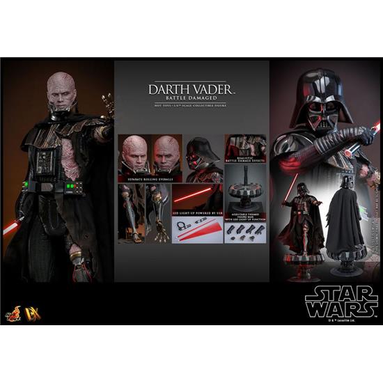 Star Wars: Darth Vader (Battle Damaged) Action Figure 1/6 35 cm