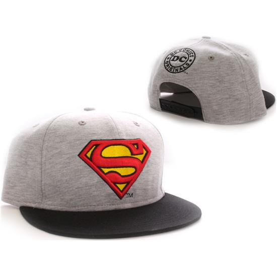 Superman: Justerbar Cap grå/sort