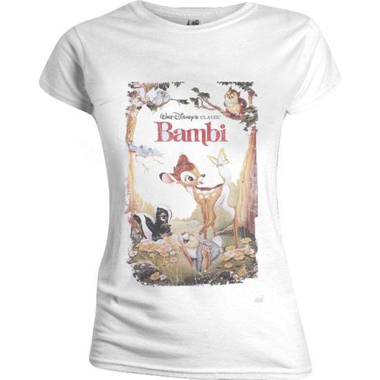 Disney: Bambi Retro Plakat T-Shirt (damemodel)