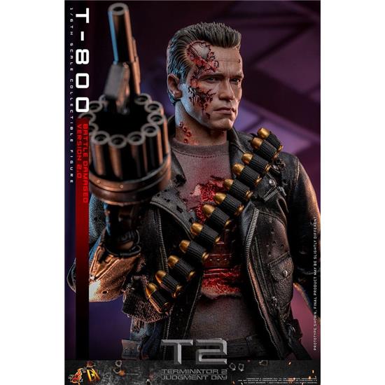 Terminator: T-800 Battle Damaged Version 2.0 Movie Masterpiece Action Figure 1/6 32 cm