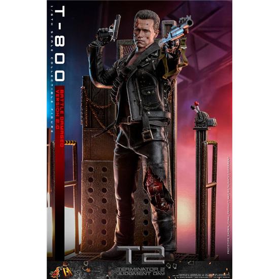 Terminator: T-800 Battle Damaged Version 2.0 Movie Masterpiece Action Figure 1/6 32 cm