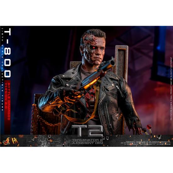 Terminator: T-800 Battle Damaged Version 2.0 Movie Masterpiece Action Figure 1/6 32 cm