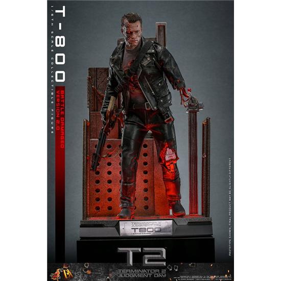 Terminator: T-800 Battle Damaged Version 2.0 Movie Masterpiece Action Figure 1/6 32 cm