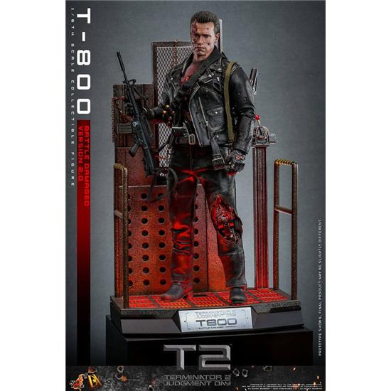 Terminator: T-800 Battle Damaged Version 2.0 Movie Masterpiece Action Figure 1/6 32 cm