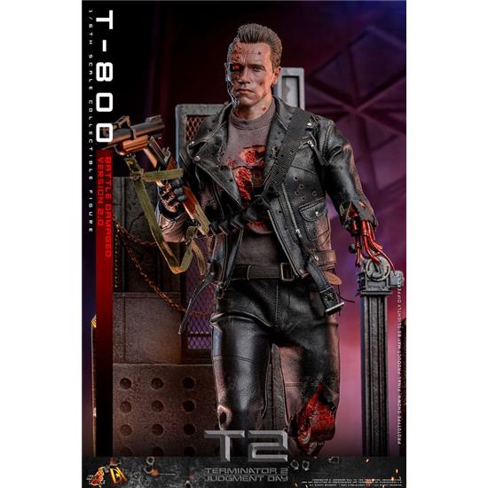 Terminator: T-800 Battle Damaged Version 2.0 Movie Masterpiece Action Figure 1/6 32 cm