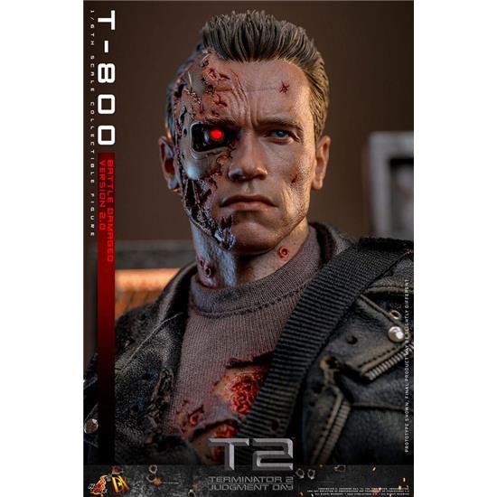 Terminator: T-800 Battle Damaged Version 2.0 Movie Masterpiece Action Figure 1/6 32 cm