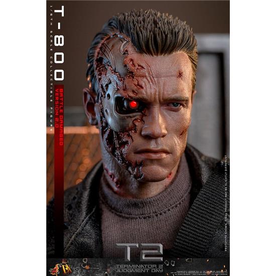 Terminator: T-800 Battle Damaged Version 2.0 Movie Masterpiece Action Figure 1/6 32 cm