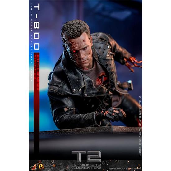 Terminator: T-800 Battle Damaged Version 2.0 Movie Masterpiece Action Figure 1/6 32 cm